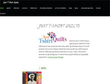 Tablet Screenshot of justtshirtquilts.com